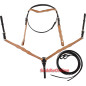 Tooled Headstall Reins Breast Collar Tack Package Set