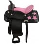 16 Beautiful Pink Black Cordura Saddle W Tack