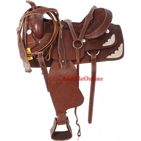 Hand Tooled Western Show Saddle Tack Package
