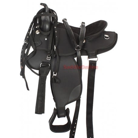 16 Black Cordura Saddle for the Gaited Horse