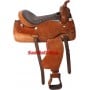 Premium Brown Tooled Western Horse Show Saddle 15 16 18