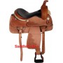 Natural Tooled Western Leather Saddle 15