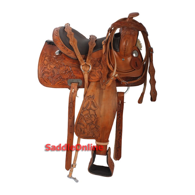 15 Western Tooled Unique Horse Saddle Headstall