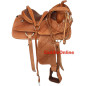 14 Tooled Western Slick Leather Seat Horse Saddle