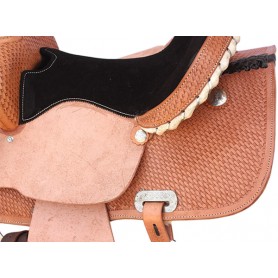 Rawhide Horn Rough Out Western Barrel Racing Saddle 15.5
