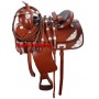 Tan Western Horse Show Saddle Headstall Reins 16