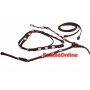 New Show Headstall Reins Breast Collar Horse Size Tack Set