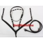 Black Show Headstall Reins Breast Collar Horse Size Tack Set