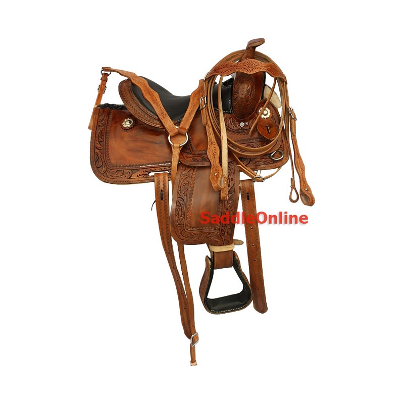 12 New Brown Western Pony Show Saddle Tack Seat