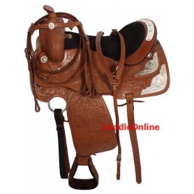 16 Used Western Leather Saddle Tack Set
