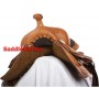 Brown Western Trail Work Leather Horse Saddle 17