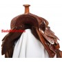 Custom Made Tooled Western Trail Horse Leather Saddle 17