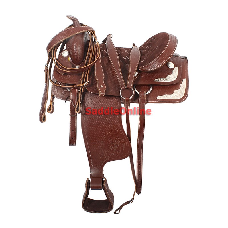 Hand Tooled Western Show Saddle Tack Package 17