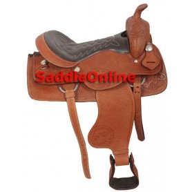 Comfortable Western Pleasure Trail Horse Saddle 16