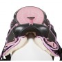 Pink Ostrich Synthetic Western Saddle Tack Set 16