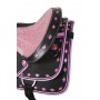 Pink Ostrich Synthetic Western Saddle Tack Set 16