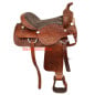Tooled Western Horse Pleasure Trail Saddle Tack 15 16 17 18