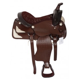 New Brown Western QH 14 Show Leather Saddle