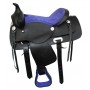 Youth Pony Western Leather Saddle 13 Blue Black