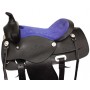 Youth Pony Western Leather Saddle 13 Blue Black