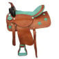 Economy Western Star Trail Leather Saddle Tack Set 17