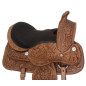 Hand Carved Western Trail Horse Saddle Tack Set 15 16 17