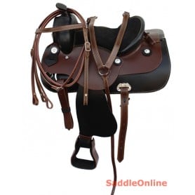 Youth Pony Western Leather Pleasure Trail Saddle 12