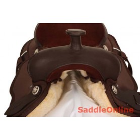 Youth Pony Brown Synthetic Western Saddle Tack Pad 10-13
