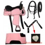 Pink Western Synthetic Hearts Saddle Tack Pad 14 15 16
