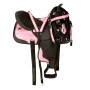 16 17 Pink Synthetic Cordura Western Horse Saddle Tack Set