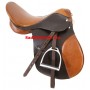 Two tone Leather All Purpose Horse English Saddle