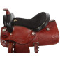 Western Leather Tooled Horse Pleasure Saddle 15