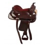 Brown Western Leather Show Saddle 16