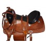 Tan Comfortable Western Pleasure Trail Horse Saddle 15