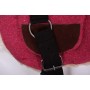 Pink Wool Bareback Pad With Stirrups Girth Strap