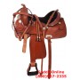 Comfortable Tan Tooled Western Pleasure Trail Horse Saddle