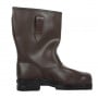 Brown Work Steel Toe Leather Boots 8-9