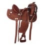 Western Leather Horse Pleasure Trail Saddle Tack 15