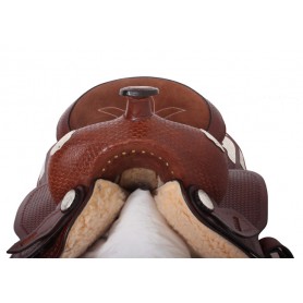 Brown Silver Show Saddle Tack Package 15-17