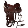 Brown Western Trail Horse Saddle Tack Package 15-17