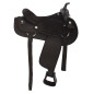 New 15-16 Beautiful Black Cordura Horse Saddle & Tack
