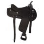 New 15-16 Beautiful Black Cordura Horse Saddle & Tack