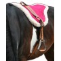 Natural Horsemanship Pink Leather Bareback Pad With Stirrups