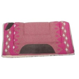 Premium Pink Wool Fleece Lined Heavy Saddle Pad