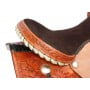 Western Barrel Racing Rawhide Horn Leather Saddle 14