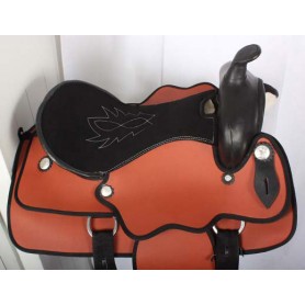 New 17 Synthetic Western Trail Horse Saddle Tack