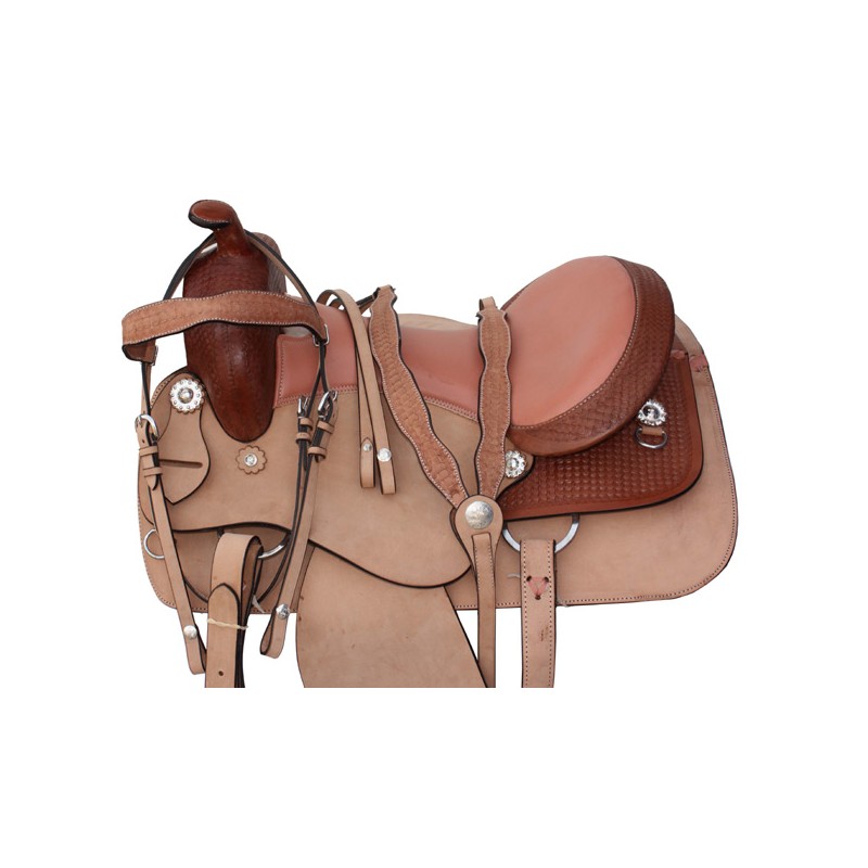 Comfortable Western Horse Trail Saddle Tack Set 15 17