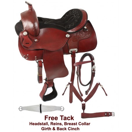 Western Pleasure Trail Horse Saddle Tack 15 16 17