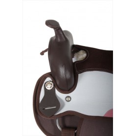 New 18 Beautiful Brown Cordura Horse Saddle Tack