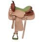 Western Pleasure Trail Green Seat Horse Saddle 16